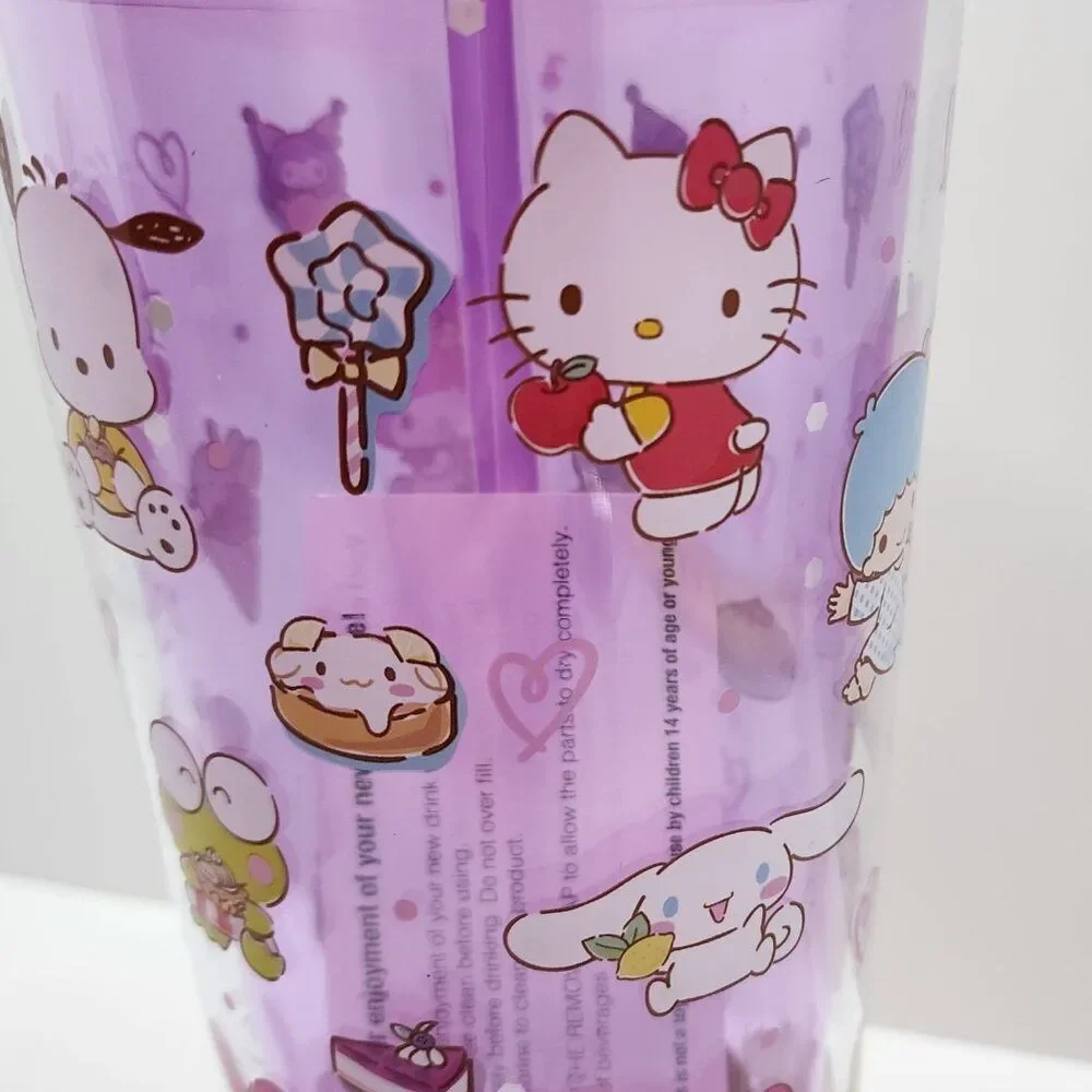 NEW Hello Kitty & Friends Snacks Allover Print Confetti-Filled Carnival Cup